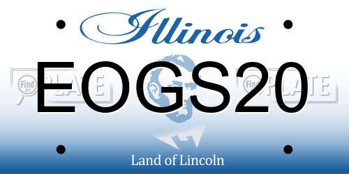 EOGS20 Illinois License Plate