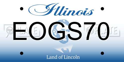 EOGS70 Illinois License Plate