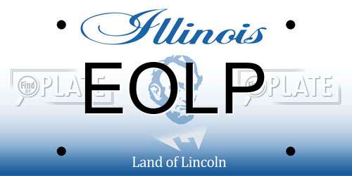EOLP Illinois License Plate