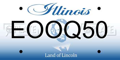 EOOQ50 Illinois License Plate