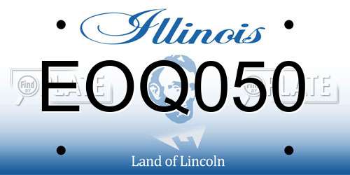 EOQ050 Illinois License Plate