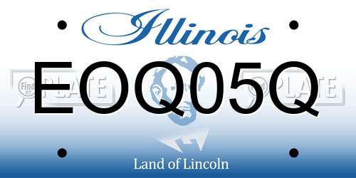 EOQ05Q Illinois License Plate