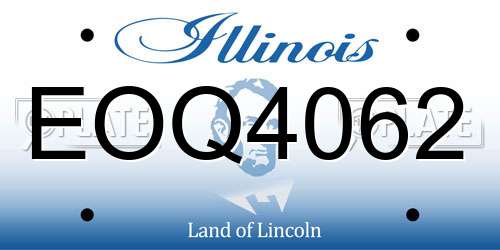 EOQ4062 Illinois License Plate