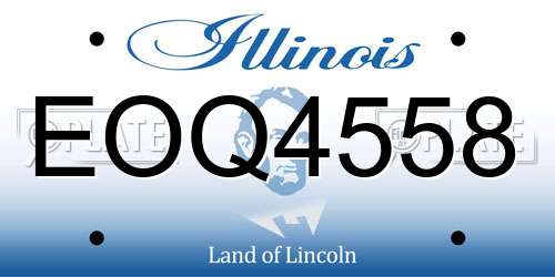 EOQ4558 Illinois License Plate