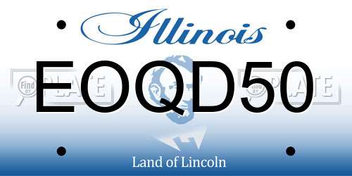EOQD50 Illinois License Plate
