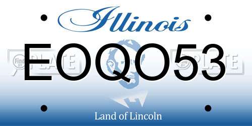 EOQO53 Illinois License Plate