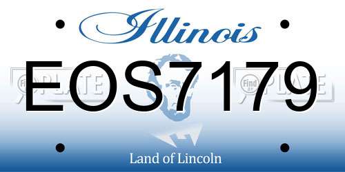 EOS7179 Illinois License Plate