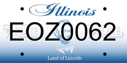 EOZ0062 Illinois License Plate