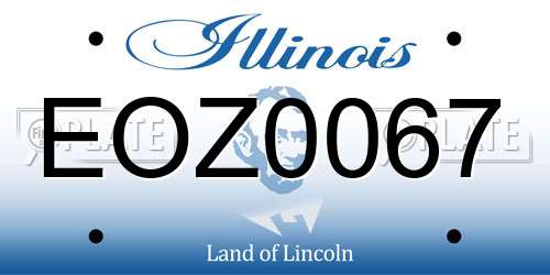EOZ0067 Illinois License Plate