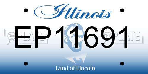 EP11691 Illinois License Plate