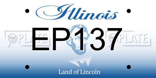 EP137 Illinois License Plate