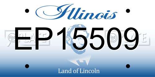 EP15509 Illinois License Plate