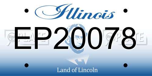 EP20078 Illinois License Plate