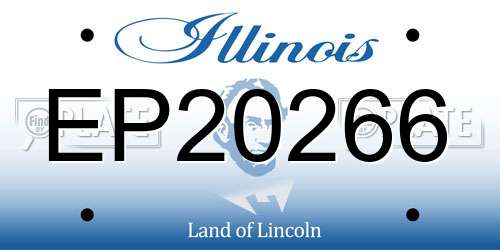 EP20266 Illinois License Plate