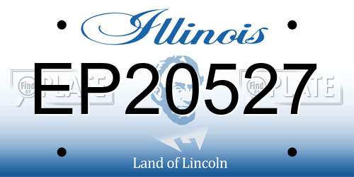 EP20527 Illinois License Plate