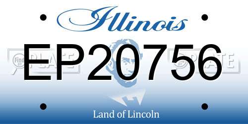 EP20756 Illinois License Plate