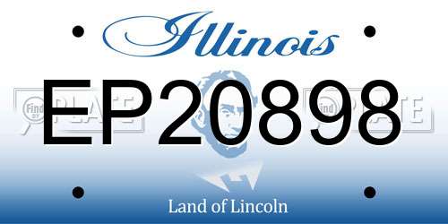 EP20898 Illinois License Plate
