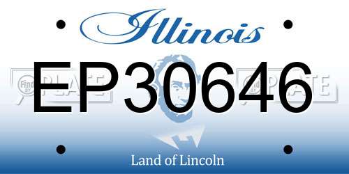 EP30646 Illinois License Plate