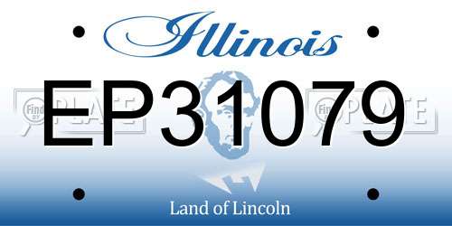 EP31079 Illinois License Plate