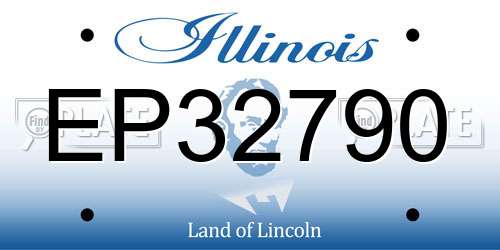 EP32790 Illinois License Plate