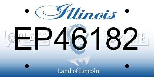 EP46182 Illinois License Plate