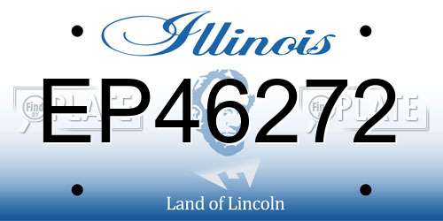 EP46272 Illinois License Plate