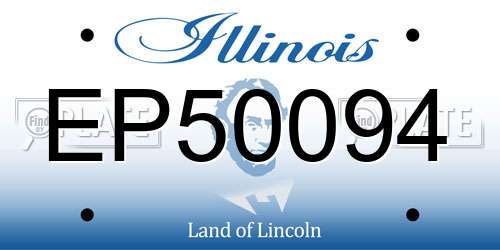 EP50094 Illinois License Plate
