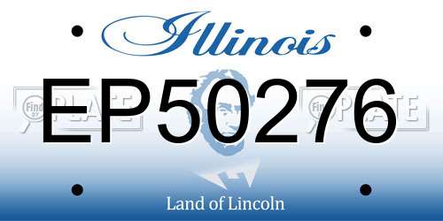 EP50276 Illinois License Plate