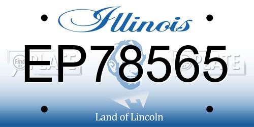 EP78565 Illinois License Plate