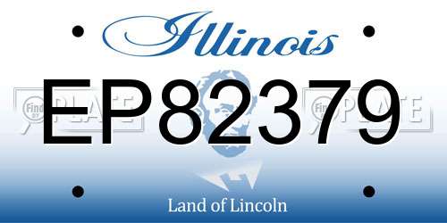 EP82379 Illinois License Plate