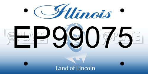 EP99075 Illinois License Plate