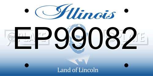 EP99082 Illinois License Plate