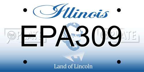 EPA309 Illinois License Plate