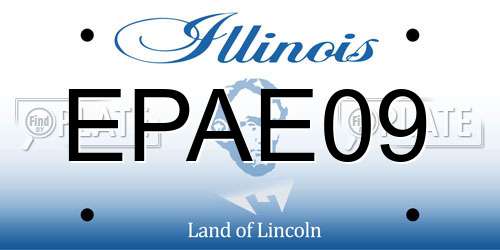 EPAE09 Illinois License Plate