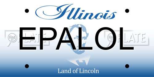 EPALOL Illinois License Plate