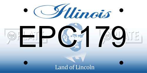 EPC179 Illinois License Plate
