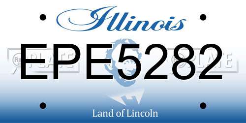 EPE5282 Illinois License Plate
