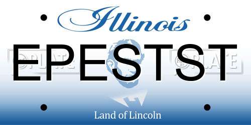EPESTST Illinois License Plate