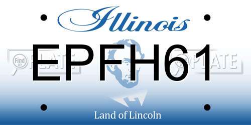 EPFH61 Illinois License Plate