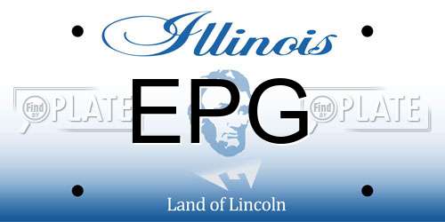 EPG Illinois License Plate
