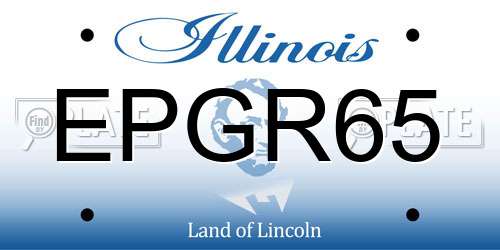 EPGR65 Illinois License Plate