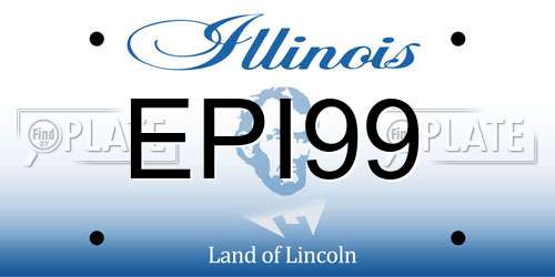 EPI99 Illinois License Plate