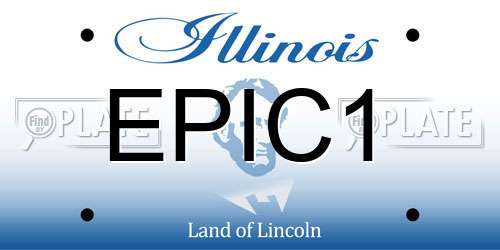 EPIC1 Illinois License Plate
