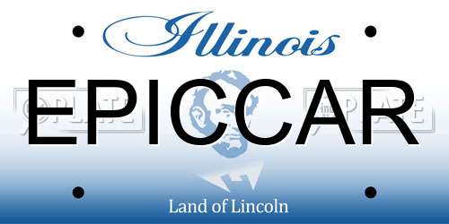 EPICCAR Illinois License Plate