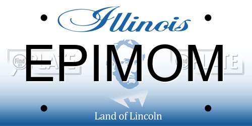 EPIMOM Illinois License Plate