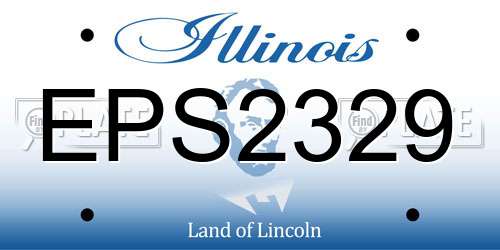 EPS2329 Illinois License Plate