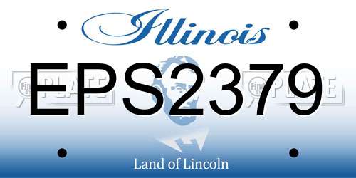 EPS2379 Illinois License Plate