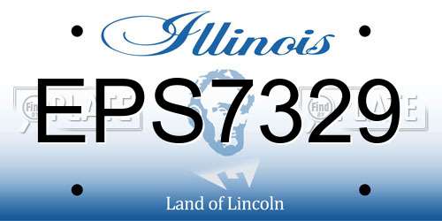 EPS7329 Illinois License Plate