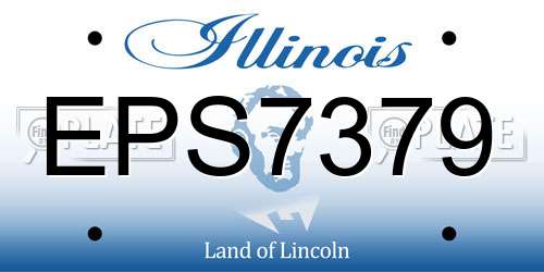 EPS7379 Illinois License Plate