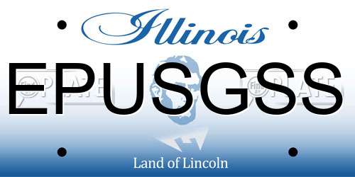 EPUSGSS Illinois License Plate
